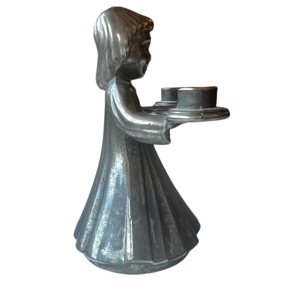 Choir Boy Candle Holder Made in Italy Metal - Picture 4 of 10